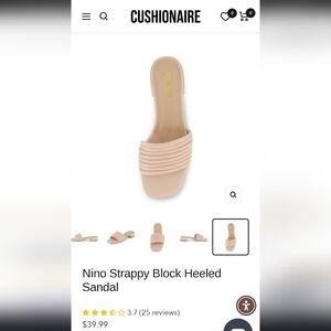 Cushionaire Nude Slide Sandals